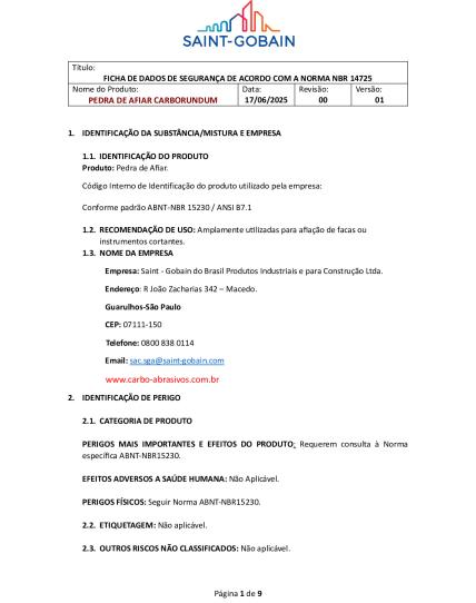 FDS-Pedra de afiar Carborumdun